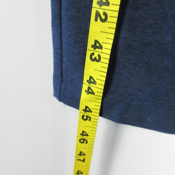 Beyond Yoga Spacedye Icon Midi Dress L Blue Square Neck Sleeveless Slit 322 - Picture 11 of 12